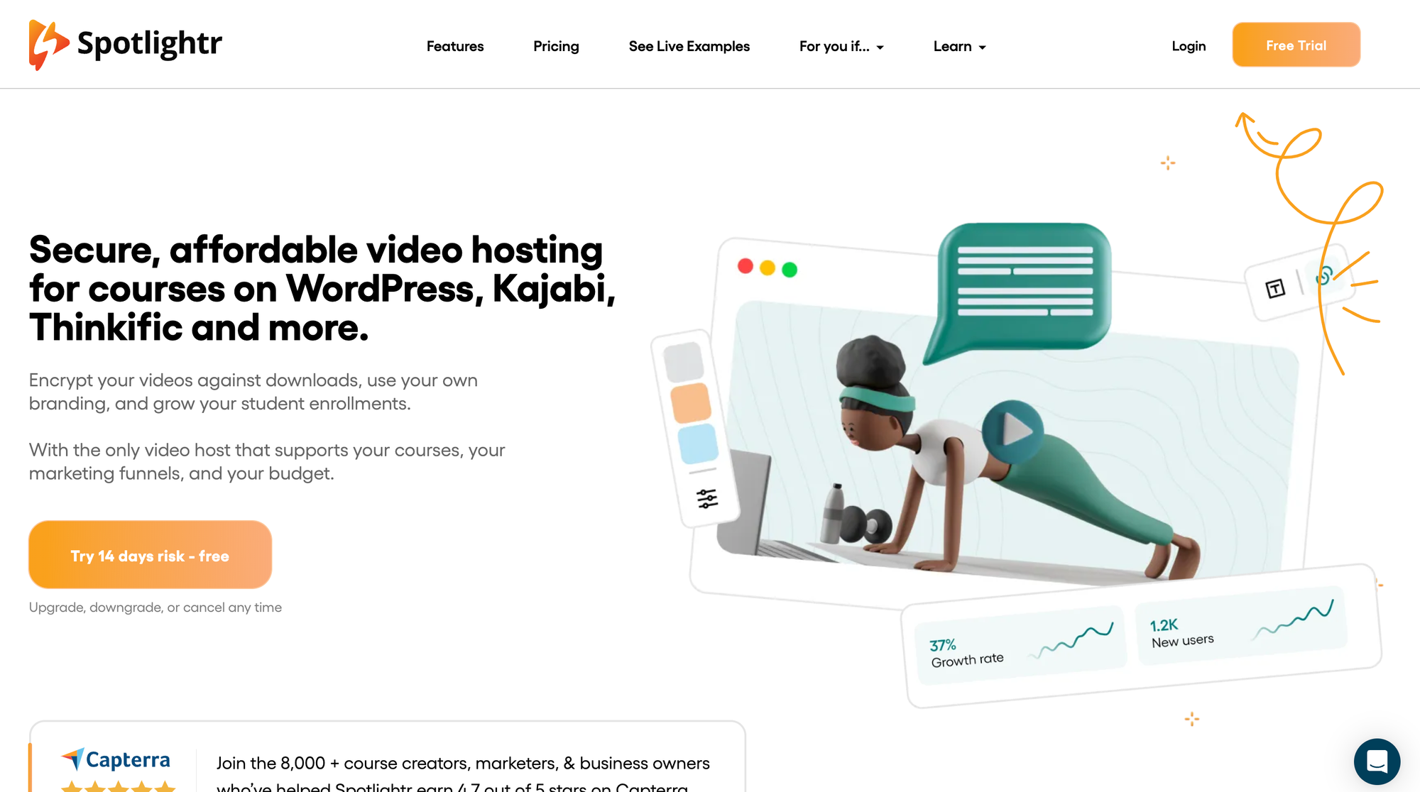 Spotlightr is one of the affordable video hosting sites