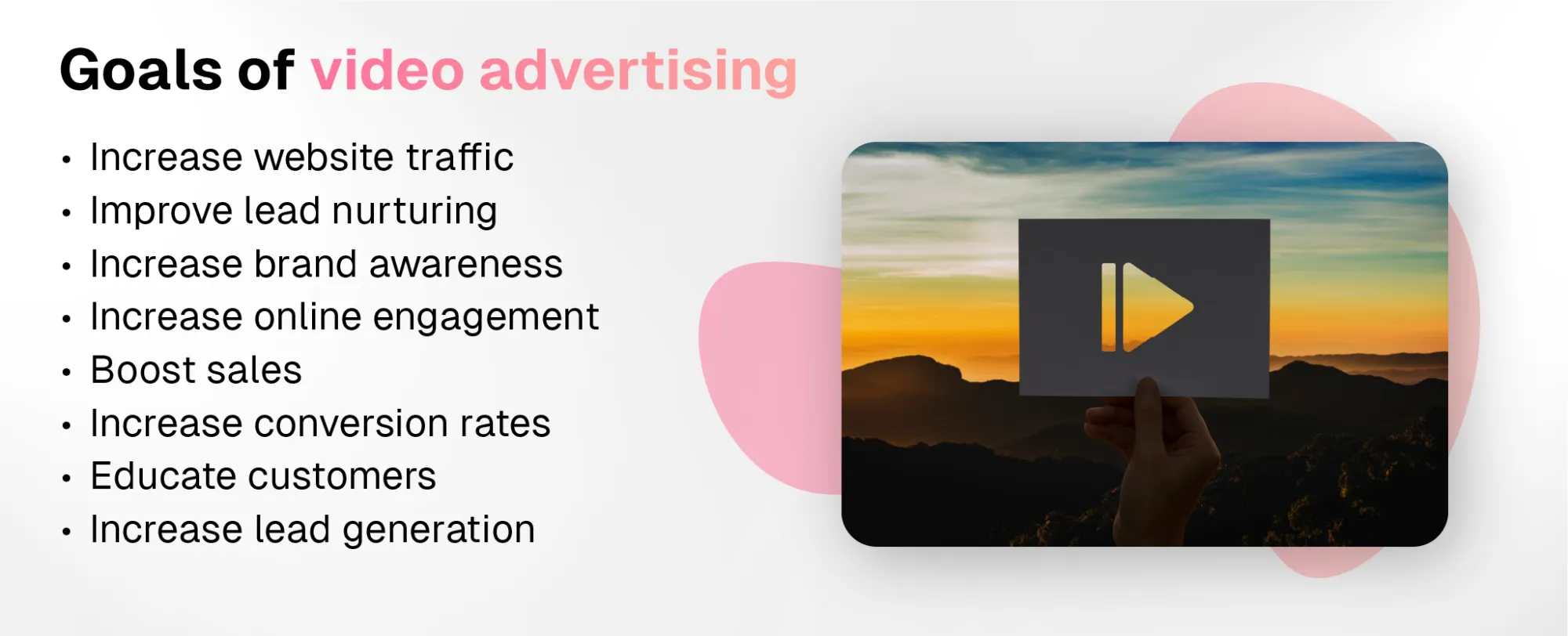 goals of a video advertising campaign