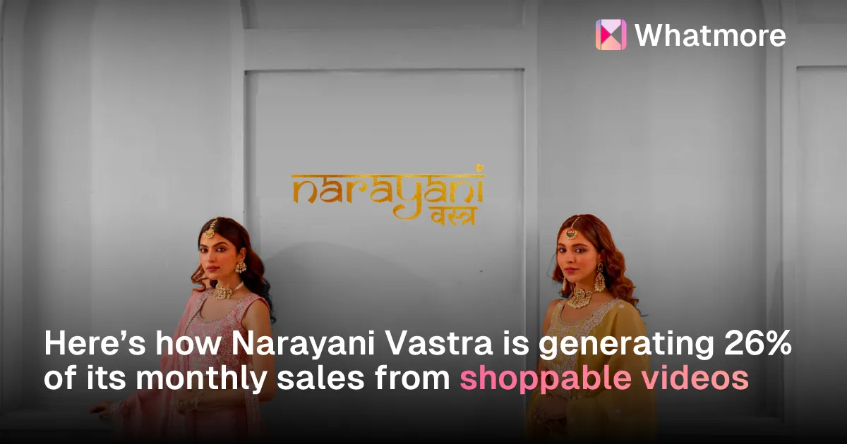 How Narayani Vastra is generating 26% of its monthly sales from shoppable videos