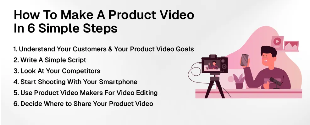 how to create a product video in 6 simple steps