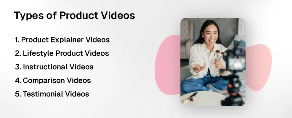 types of product videos