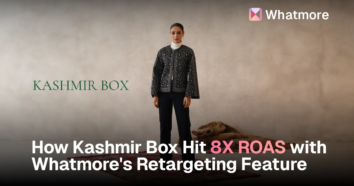 How Kashmir Box Hit 8X ROAS with Whatmore's Retargeting Features