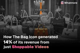 The Bag Icon increases revenue with shoppable videos